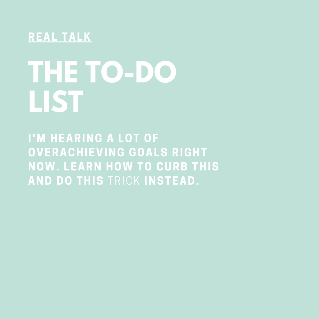Real Talk Audio Series with Coach Jessica Elliott The to do list